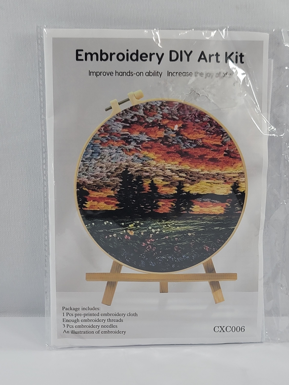 Embroidery DIY Art Kit - Sunset Landscape